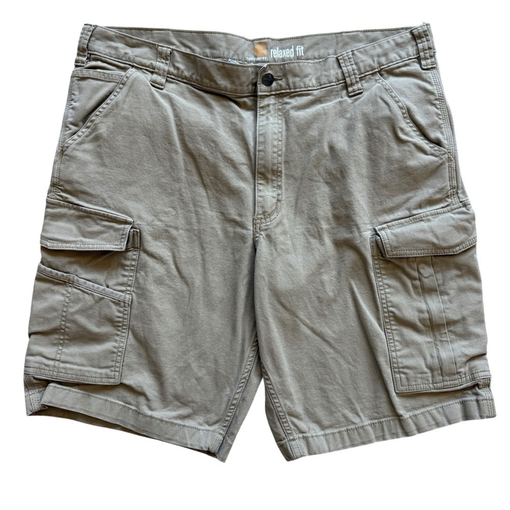 Carhartt Rugged Flex Relaxed Fit Rigby Cargo Shorts 10” Inseam Khaki Men's Sz 40